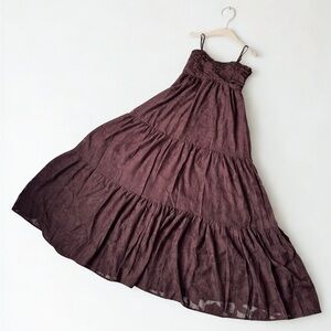 Altar'd State Chocolate Brown Maxi Dress